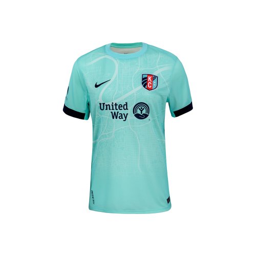 Temwa ChaÅµinga KC Current 2025 Stadium Away Nike Dri-FIT NWSL Replica Jersey - Hyper Turquoise - P35557KCTC-HYT