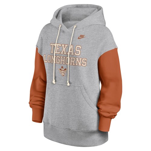 Texas Legacy Phoenix Nike College Pullover Hoodie - Grey Heather - 01N509GVTXV-D86