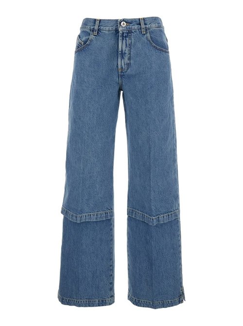 The Attico Blue Jeans With Logo Detail On The Pocket And Logo Patch On The Rear In Denim - 260WCP00294DDD116AA024