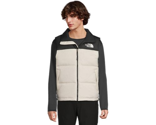 The North Face 1996 Retro Nuptse Vest NF0A3JQQGOM - White Dune/TNF Black/Recycled Down - NF0A3JQQ-GOM
