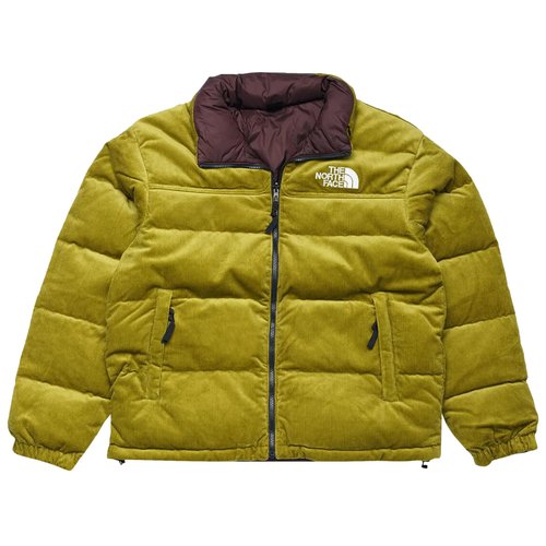 The North Face 92 Reversible Nuptse Jacket - Sulphur Moss/Coal Brown - NF0A831I-O62