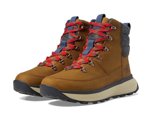 The North Face Bergen Leather WP - Timber Tan/TNF Red - NF0A8A9M-8O11