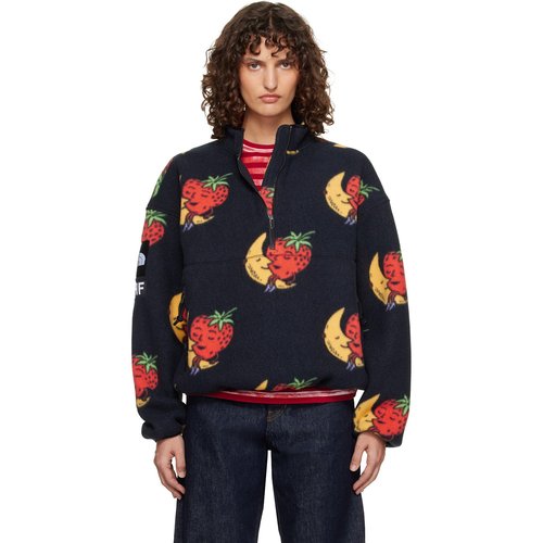 The North Face Black Sky High Farm Edition Fleece Half-Zip Sweatshirt - NY1 Tnf Black Strawb - NF0A8HNB
