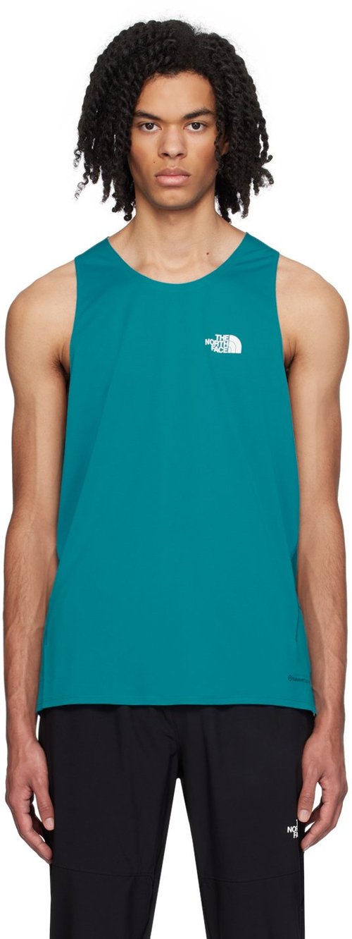 The North Face Blue High Trail Run Tank Top - SOL SapphSlate-BlueM - NF0A7ZTS