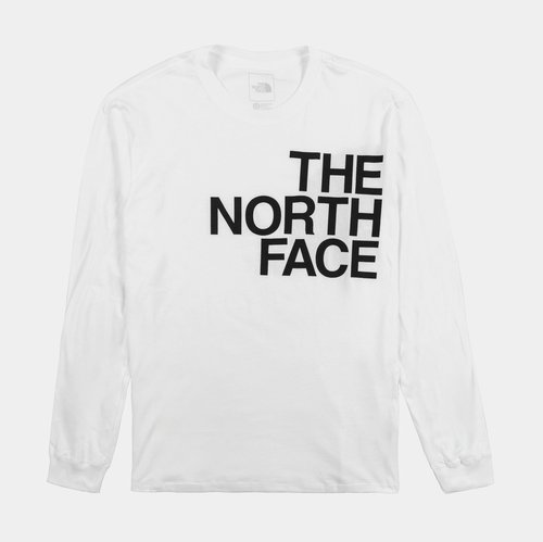 The North Face Brand Proud Long Sleeve Shirt - White/Black - NF0A84FU-LA9