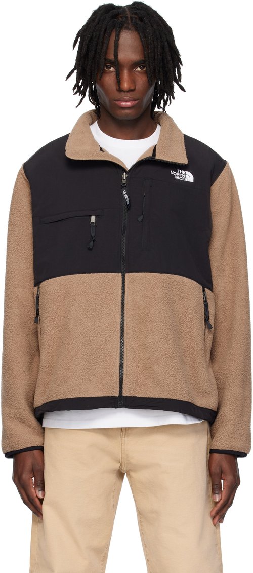 The North Face Brown & Black Retro Denali Jacket - Latte/TNF Black 58W - NF0A88XH