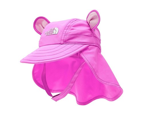 The North Face Class V Sun Buster Hat Casual Visor Print - Violet Crocus Logo Weather Topo Phantom - NF0A8JGQ