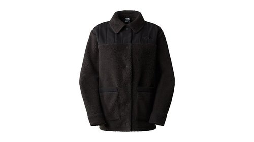 The North Face Cragmont Fleece Shacket Hoodie - Black - NF0A84IT-JK31