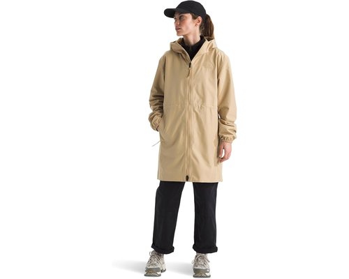 The North Face Daybreak Mid Rain Parka Coat - Khaki Stone - NF0A8B6D-LK5