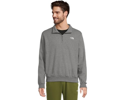 The North Face Evolution Simple Dome Regular 1/4 Zip Sweatshirt - TNF Mid Grey Heather - NF0A8ET4-CQI