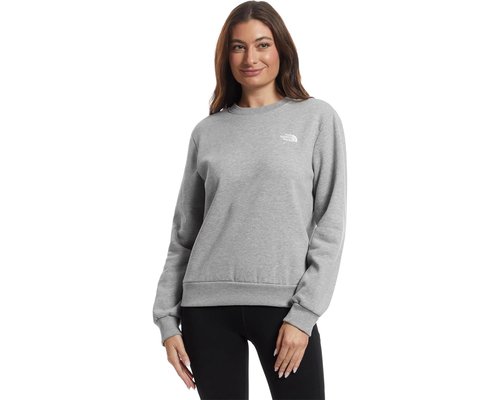 The North Face Evolution Embroidered Crew Sweatshirt - TNF Pale Grey Heather - NF0A8D61-CQO