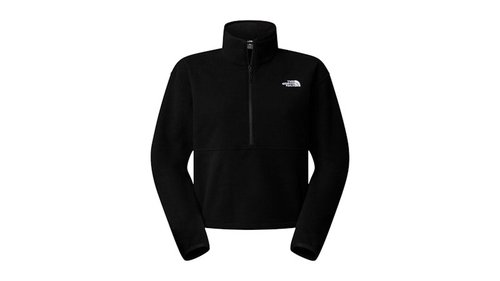 The North Face Glacier Fleece 1/2 Zip Short Hoodie - Black - NF0A8D2C-JK31