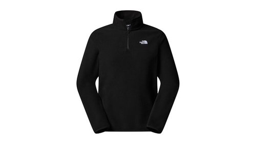 The North Face Glacier Fleece 1/4 Zip Hoodie - Black - NF0A8D0Q-JK31