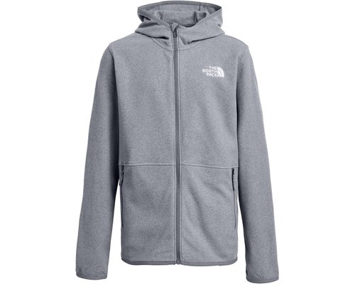 The North Face Glacier Full Zip Hoodie Little Kid/Big Kid Sweatshirt - TNF Mid Grey Heather - NF0A8CVF-CQI