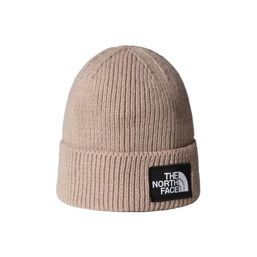 The North Face TNF Logo Box Cuffed Beanie - Mushroom Grey - NF0A8CHE-BOX