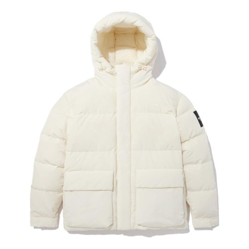 The North Face Logo Puffer Jacket - White - NJ1DN58L