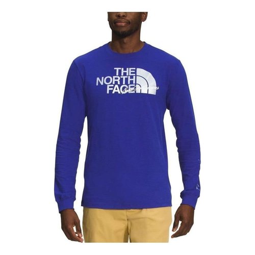 The North Face Long-Sleeve Graphic Injection T-Shirt - Purple/White - NF0A7UOJ-40S