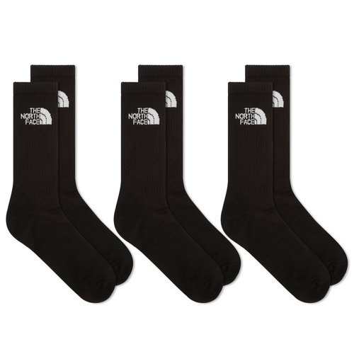 The North Face Multi Sport Cush Crew Sock 3-Pack - Tnf Black - NF0A882H-JK3