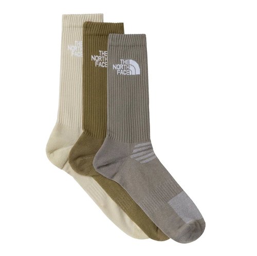 The North Face Multi Sport Socks Crew Pack of 3 - Stone Slab/Desert - NF0A882H-N6T1