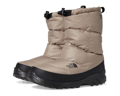 The North Face Nuptse Traction Bootie Cold Weather Boots - Mushroom Grey/TNF Black - NF0A8D90-DHO