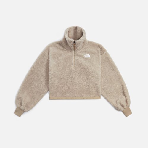 The North Face Platte Sherpa 1/4 Zip - Flax - F0A5GGI-CEL-SND