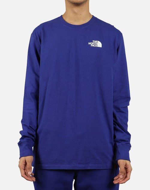 The North Face RED BOX LONG-SLEEVE CREWNECK - Blue - NF0A3SY2-CX4
