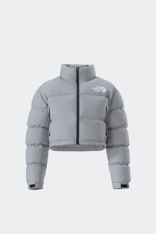 The North Face Nuptse Short Jacket - Blue Flax - NF0A5GGE-BOB