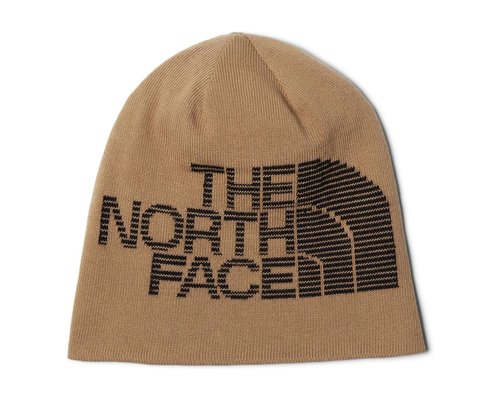 The North Face Reversible Highline Beanie Beanies - Utility Brown/TNF Black - NF0A7WLA-YW2