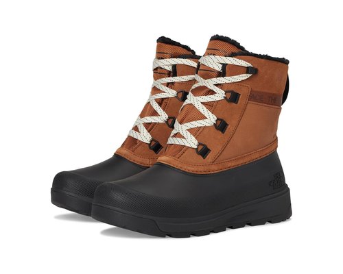 The North Face Shellista V Shorty Waterproof Insulated Winter Boots - Black/Brown - NF0A8D8Z-C79