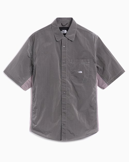 The North Face Fabric Mix Ss Shirt Ap - High Rise Grey - NF0A8CKH-A0M1