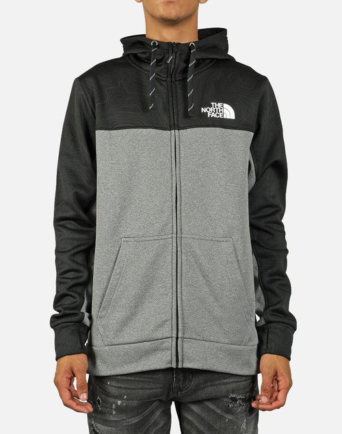 The North Face SURGENT BLOC FULL-ZIP HOODIE 2.0 - Grey - NF0A34YV-J34