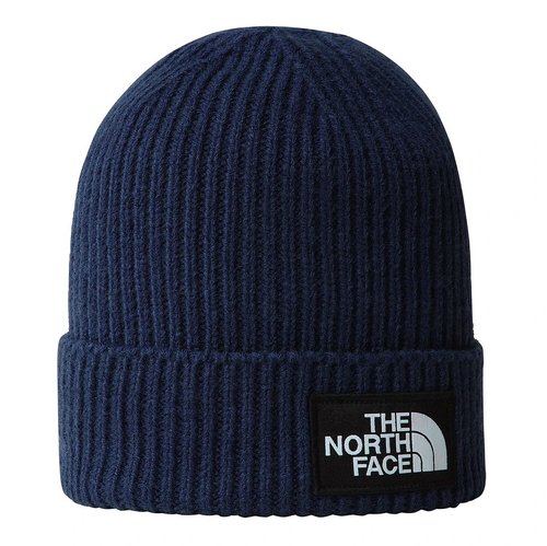 The North Face TNF Logo Box Cuffed Beanie - Summit Navy - NF0A8CHE-8K21
