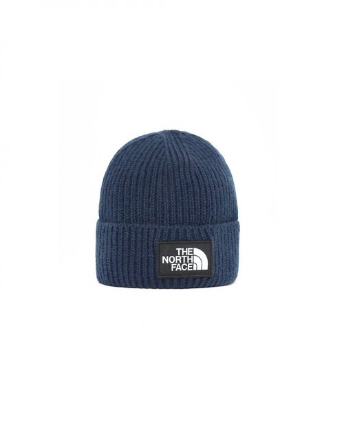 The North Face Tnf Logo Box Cuffed Beanie - Tnf Navy - NF0A3FJX-L4U