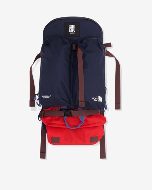 The North Face Undercover Soukuu Hike Crevasse Backpack - Graphite/Fiery Red - NF0A8C07-E551