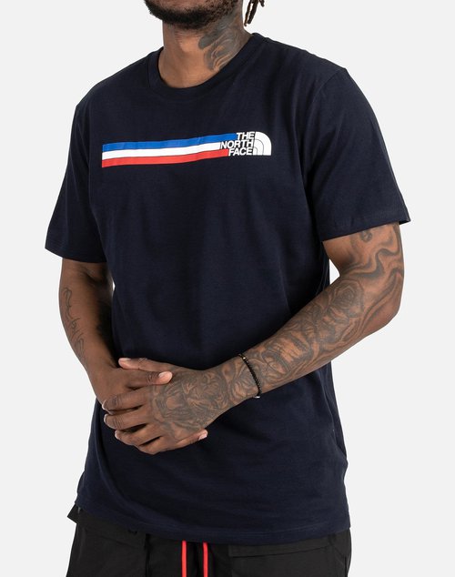 The North Face Usa Box Tee Navy Nf0a55ta Rg1 Solesense