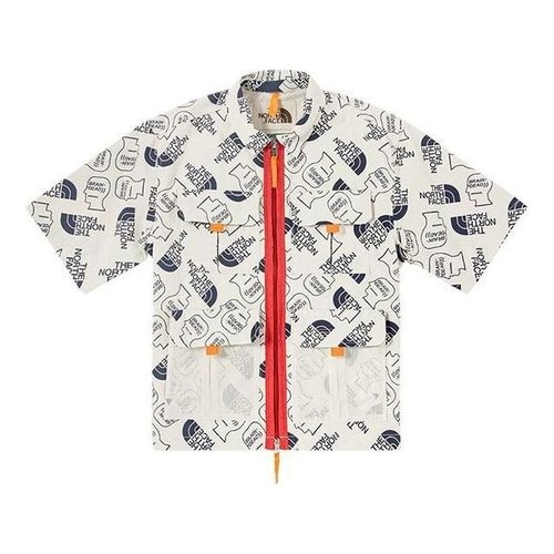 The North Face X Brain Dead 76 Boxy Ss Mountain Shirt - White - 529V-WF4