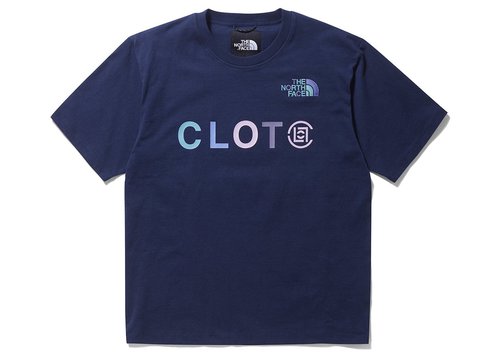 The North Face x Clot Logo Short Sleeve T-Shirt - Navy Blue
