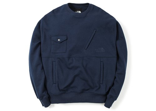 The North Face x Invincible Pocket Crewneck Sweatshirt - Summit Navy Blue