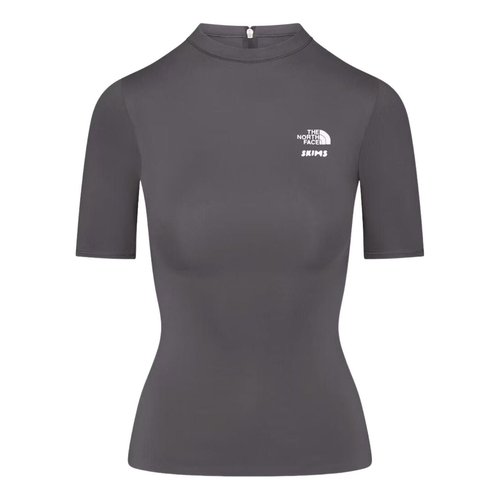 The North Face x SKIMS FW25 Refina Short Sleeve Top - Gunmetal - NF0A8JJQ-T8L