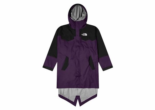 The North Face x Undercover Soukuu Hike Packable Fishtail Shell Parka - Purple Pennant/Tnf Black - 87UC