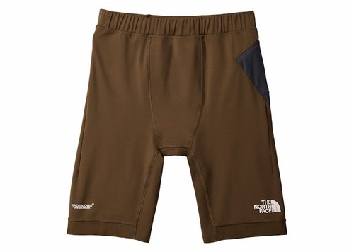 The North Face x Undercover Soukuu Trail Run Utility Short Tights - Periscope Grey/Dark Earth Brown - 87UM