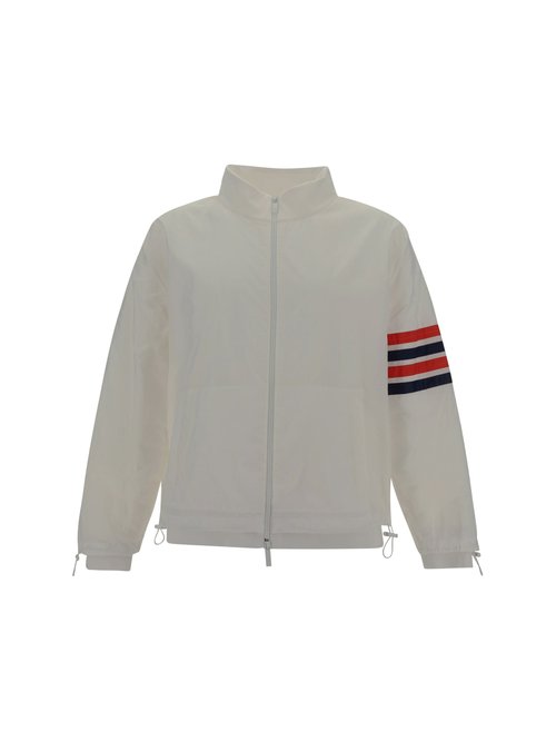 Thom Browne 4-Bar Jacket - White - MJT425AF0517100