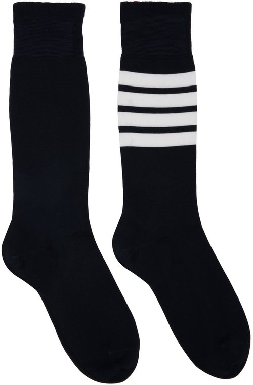 Thom Browne 4-Bar Socks - Navy - FAS020B01690415