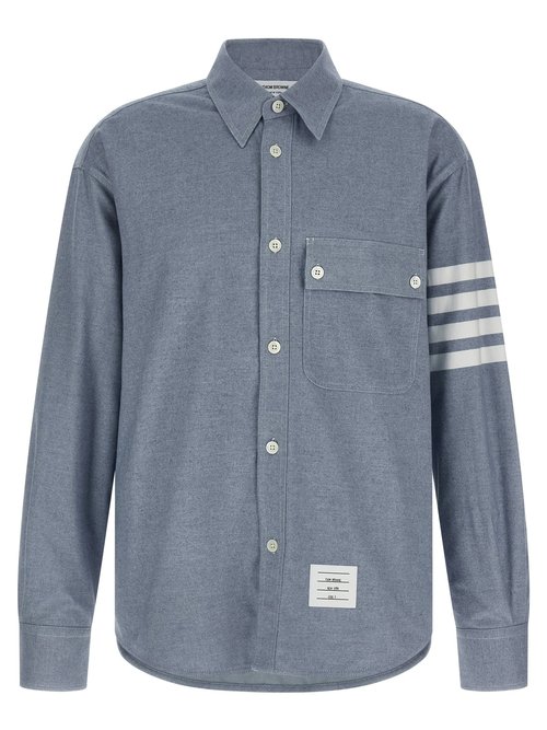 Thom Browne 4 Bar Stripe Oversized Shirt - MWL420AF0325480