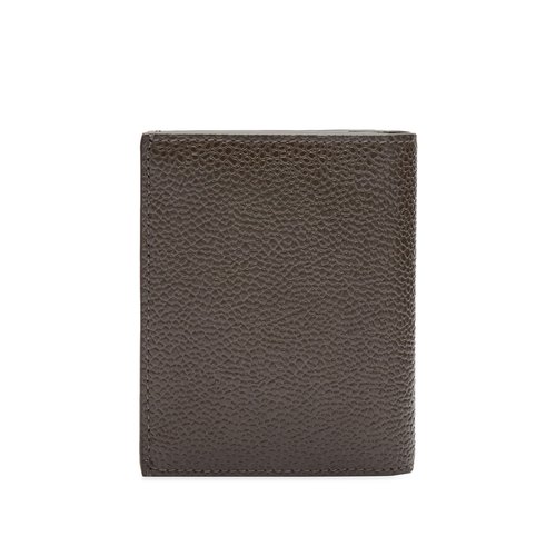 Thom Browne Black Double Card Wallet - Dark Brown - MAW021L00198206