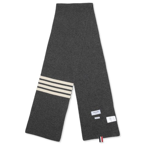 Thom Browne 4-bar Scarf - Medium Grey - MKS026A00011035