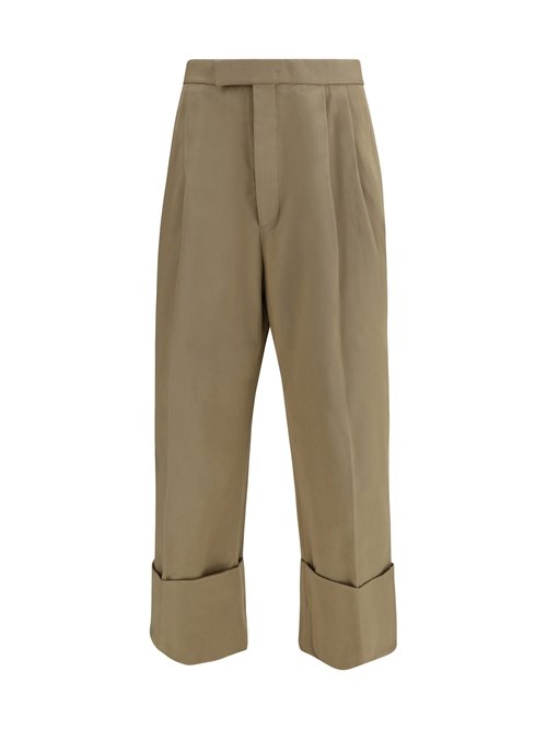 Thom Browne Cotton Gabardine Pants With Double Pleats - MTC232AF0175250