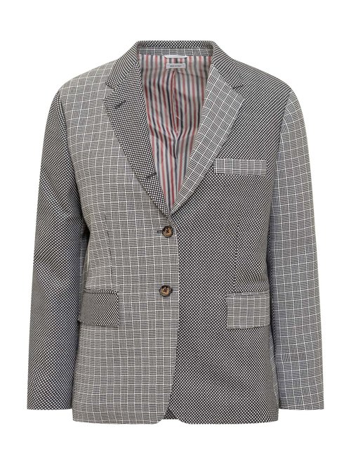 Thome Cropped Jacket - Brown/White - FKC522AY2001960