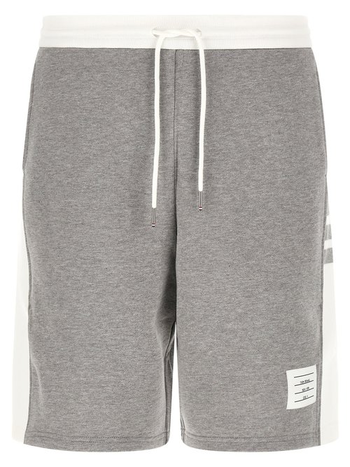 Thom Browne Gray Classic Loopback 4-Bar Sweat Shorts - Lt Grey - MJQ222A03037055