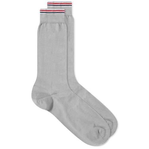 Thom Browne Gray Striped Socks - Lt Grey - MAS166AY3012055